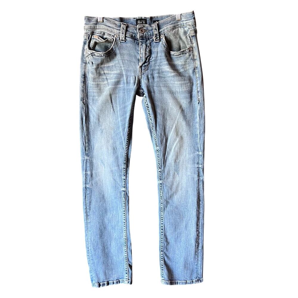 Buckle Black 32 Long Straight Leg Light washed Denim Jeans